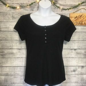 4/$25 Old Navy Black Button Short Sleeve SZ XL